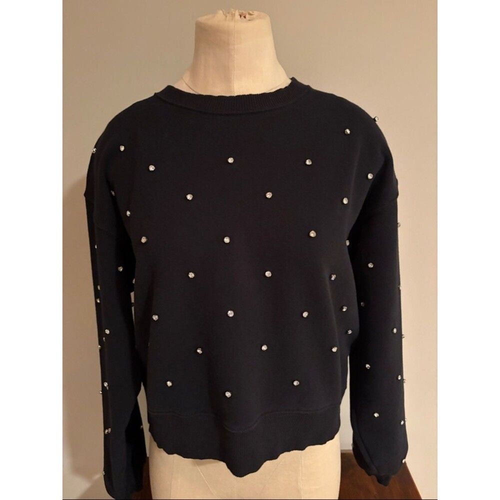 American Eagle Oversized Rhinestone Sweat Top Size S